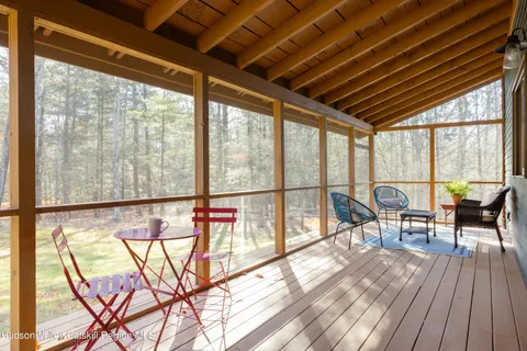 a view of an outdoor space with seating area