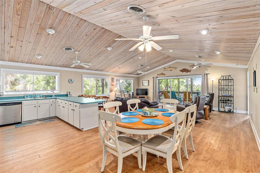 8178 Little Gasparilla Placida, FL 33946 - Photo 17 of 57 a view of a dining room with furniture window and outside view