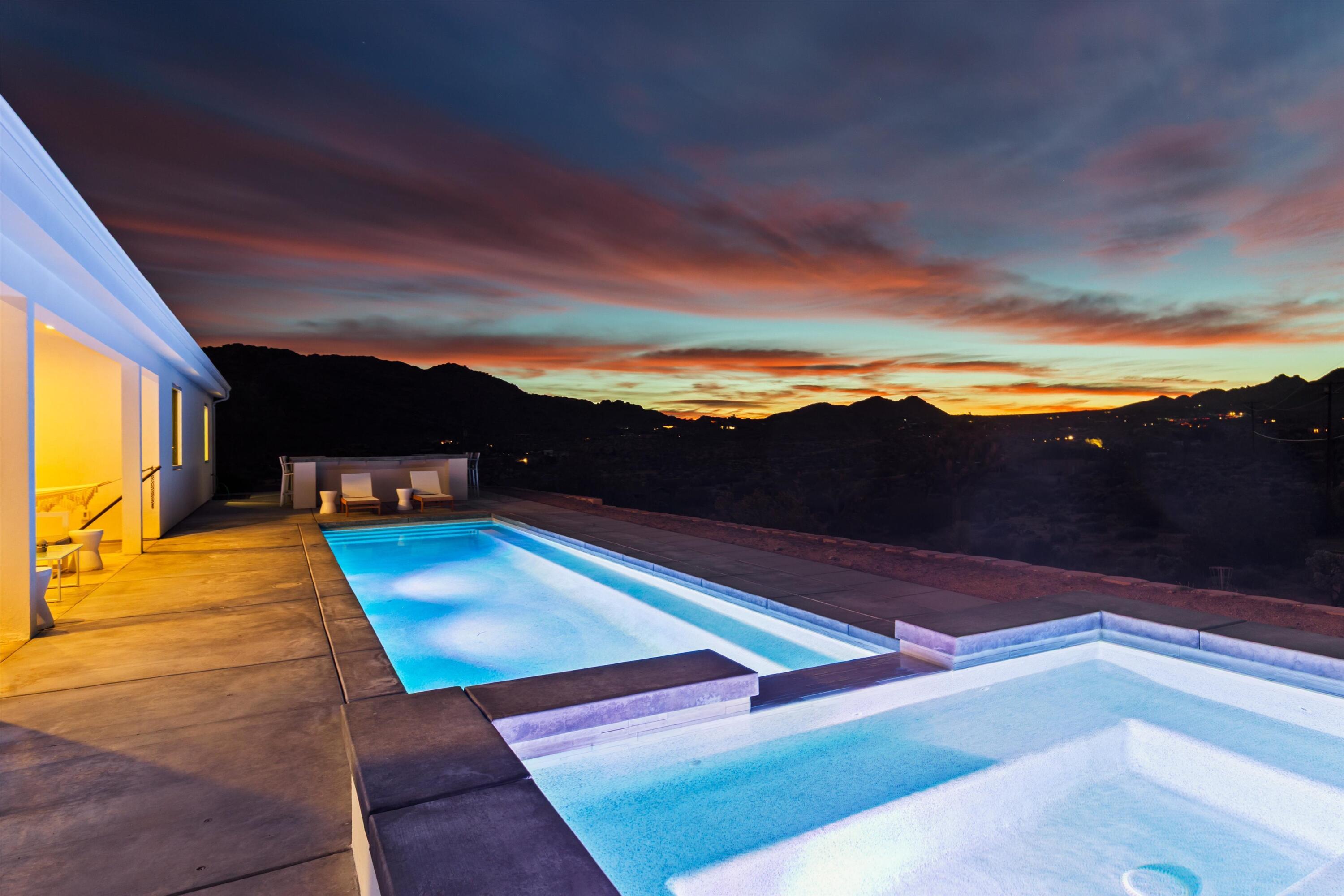 8825 Lilley Road Joshua Tree, CA 92252 - Photo 21 of 56 a view of an outdoor swimming pool and seating area