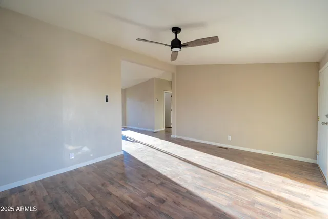 a view of an empty room