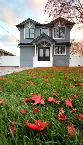 a house view with a garden space