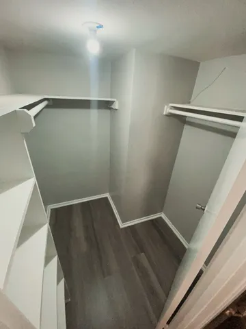 a view of walk in closet