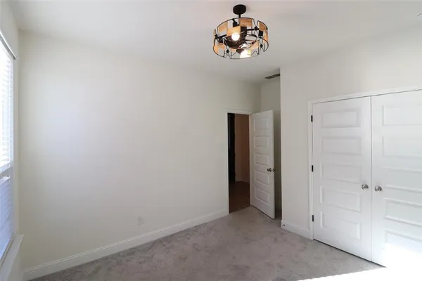 a view of a hallway with a small space