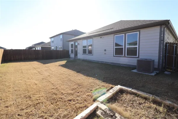 a backyard of a house