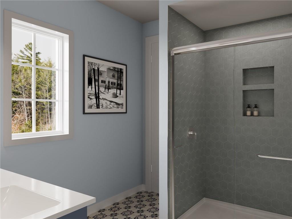 902 Reeb Way Cranberry Township, PA 16066 - Photo 21 of 31 a bathroom with a shower and a window