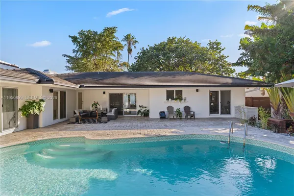 a view of a house with a patio