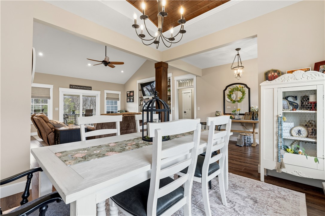 1158 Pyle Road Clarksville, OH 45113 - Photo 15 of 76 This inviting dining area seamlessly connects to a comfortable living space, creating an ideal flow for daily living.