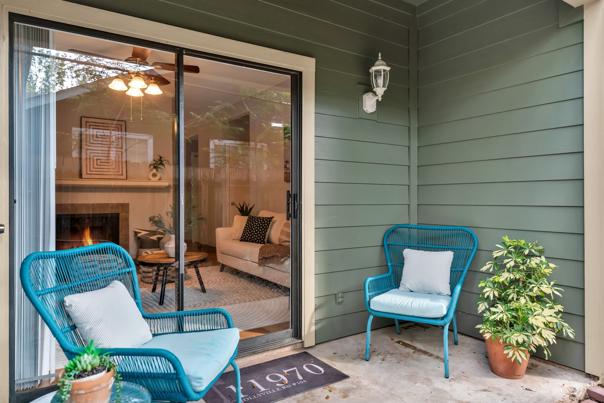 11970 Jollyville Road, Unit 104 Austin, TX 78759 - Photo 17 of 22 This property features a covered patio with a concrete surface and siding exterior