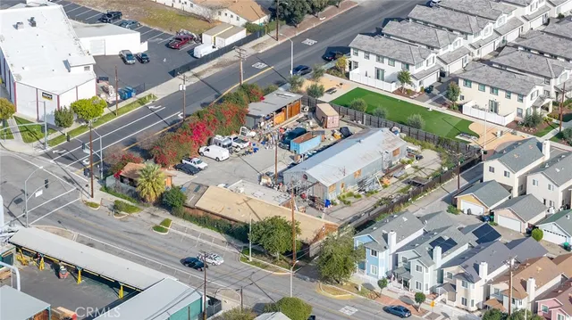 an aerial view of a city