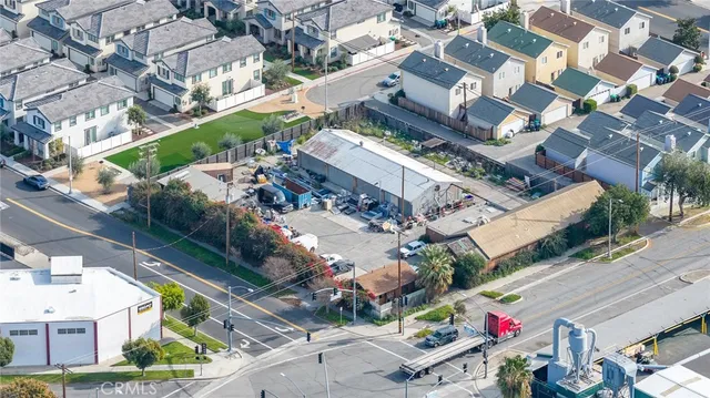 an aerial view of a city