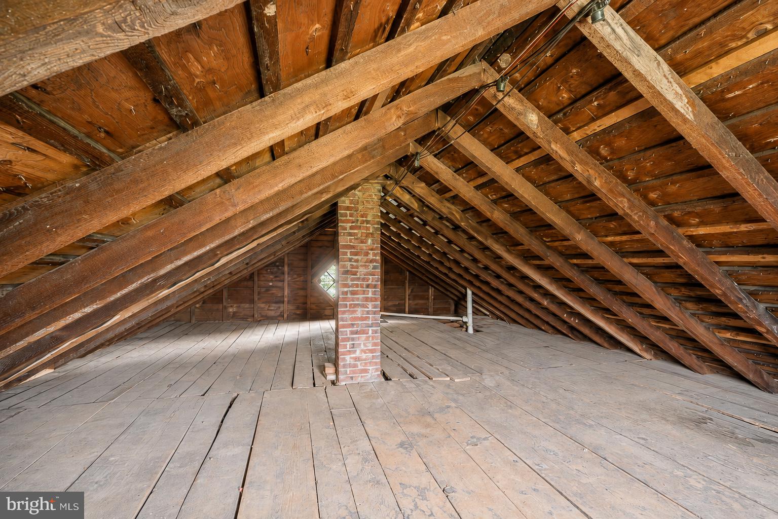 67 Poor Farm Road Pennington, NJ 08534 - Photo 23 of 33 Spacious attic with rustic charm.