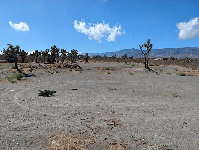 a view of a beach with sunset