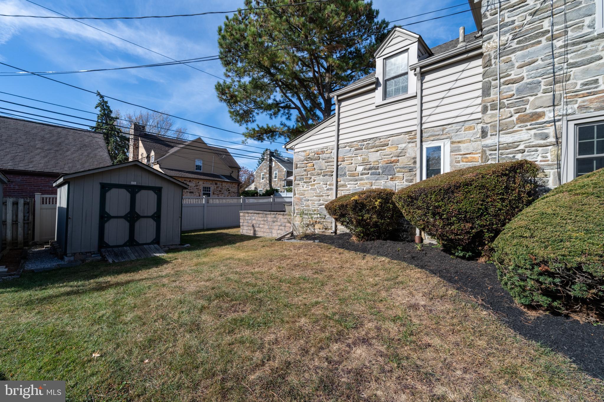 520 Eaton Road Drexel Hill, PA 19026 - Photo 5 of 29 Back Yard w/Shed