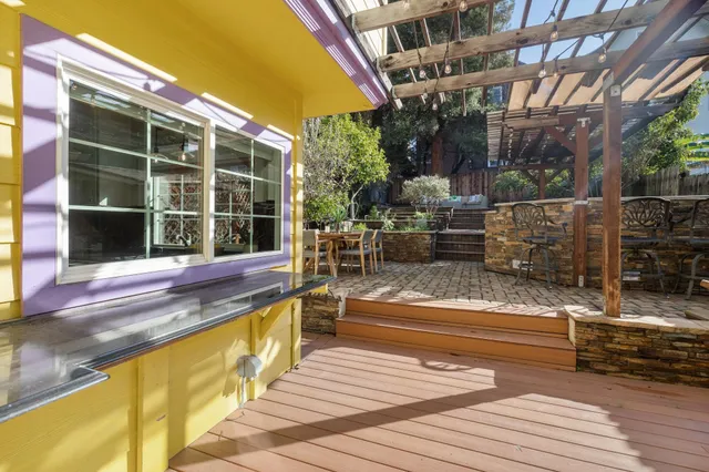 a view of a building with a outdoor space