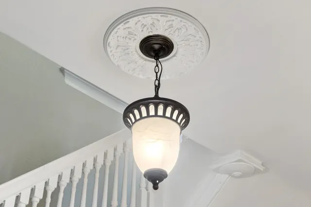 a view of a wooden floor in a bathroom