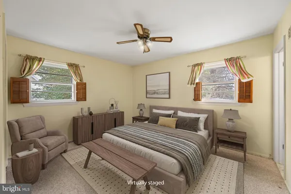 a view of empty room with windows