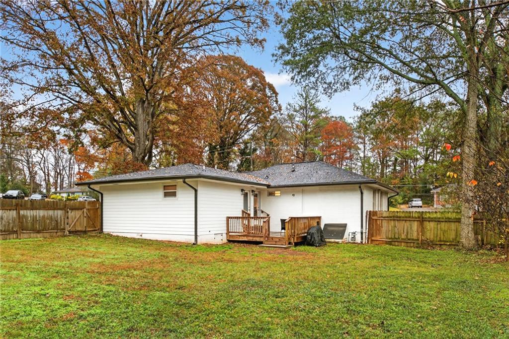 2359 Mark Trail Decatur, GA 30032 - Photo 31 of 35 a front view of house with yard and trees