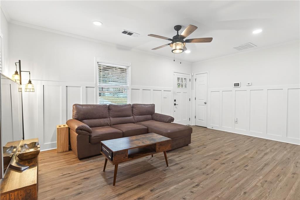 2359 Mark Trail Decatur, GA 30032 - Photo 5 of 35 a living room with furniture and a wooden floor