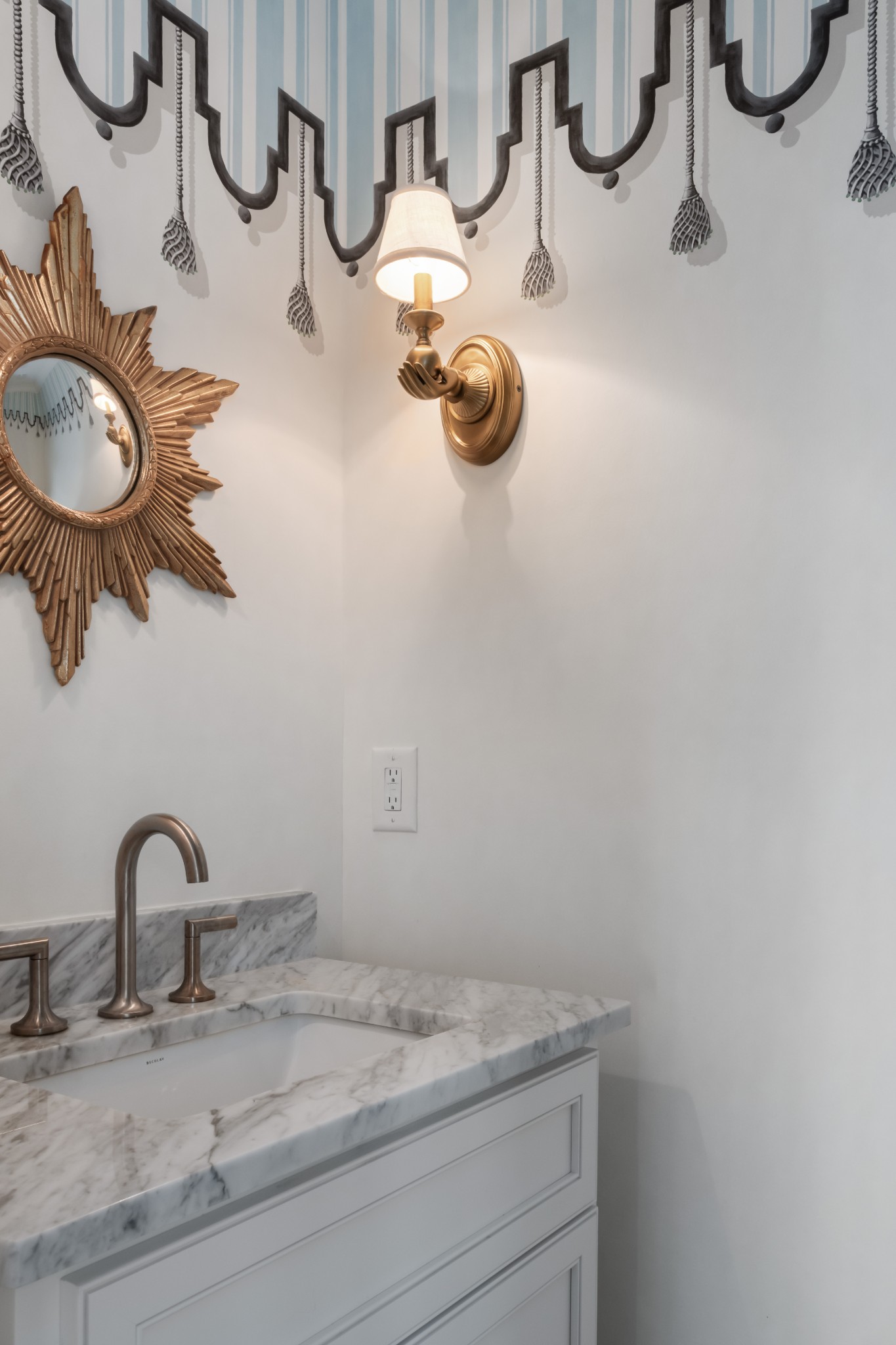 155 Splendor Ridge Drive Franklin, TN 37064 - Photo 41 of 52 a bathroom with a sink and a mirror