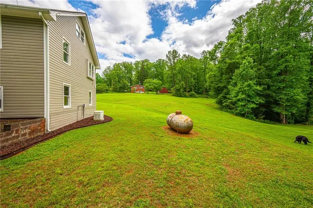 a view of a patio with a outdoor space