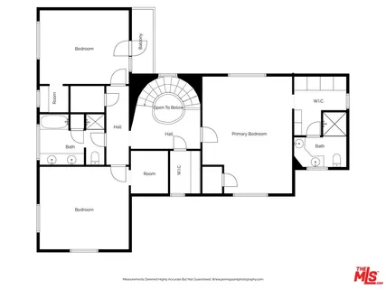 a picture of a bench in a white building