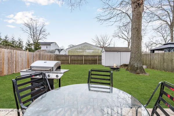 a view of a chairs in a yard