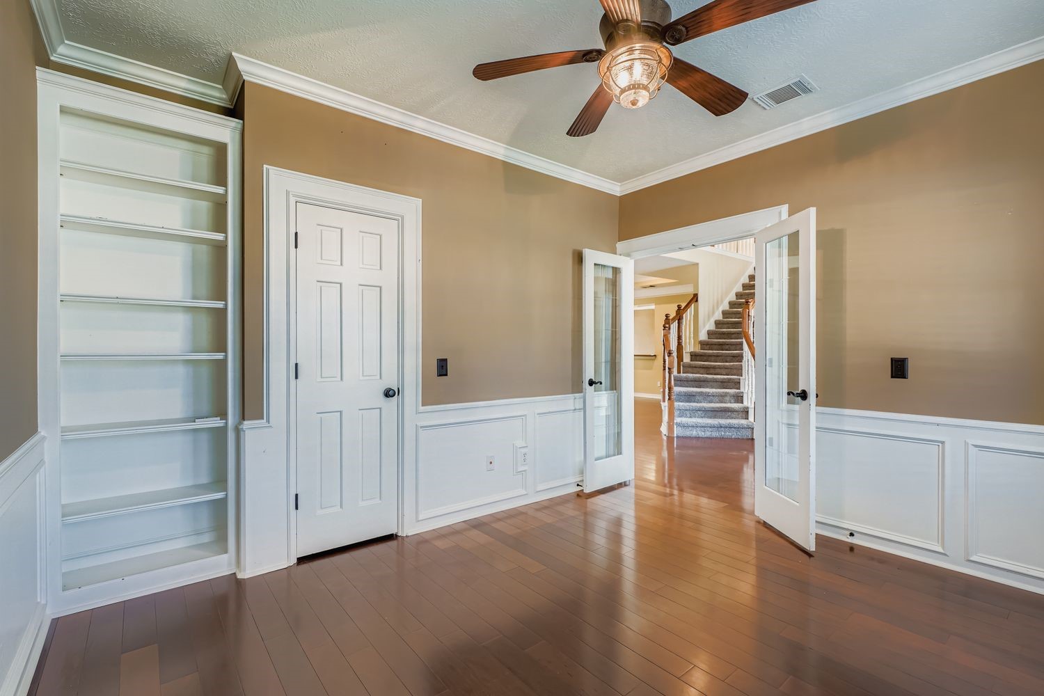 17415 Aspen Oak Court Spring, TX 77379 - Photo 19 of 39 a view of empty room with wooden floor and fan