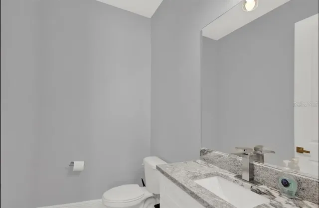 a balcony view with a couch