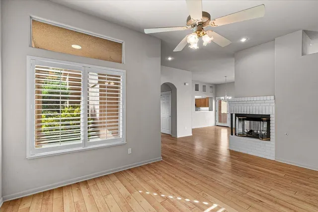 a view of a livingroom with a chandelier