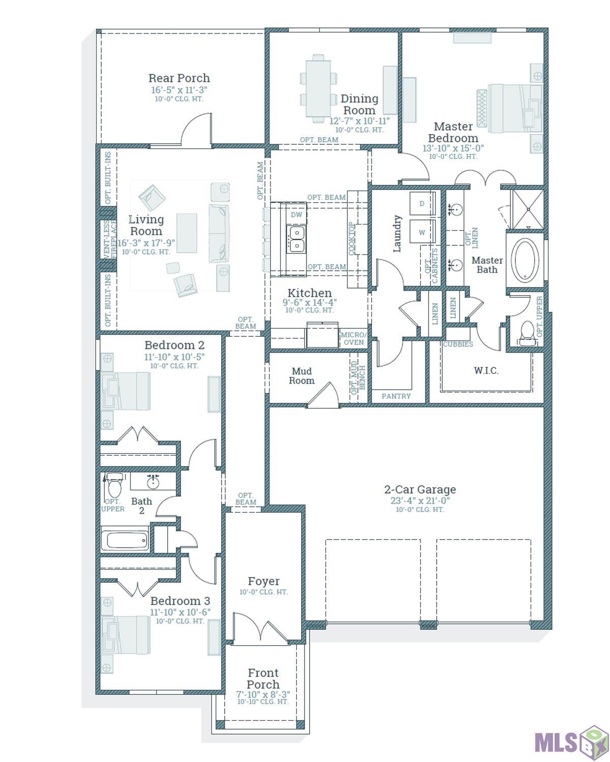 2538 Ebb Avenue Baton Rouge, LA 70810 - Photo 28 of 28 Bourget - Floorplan