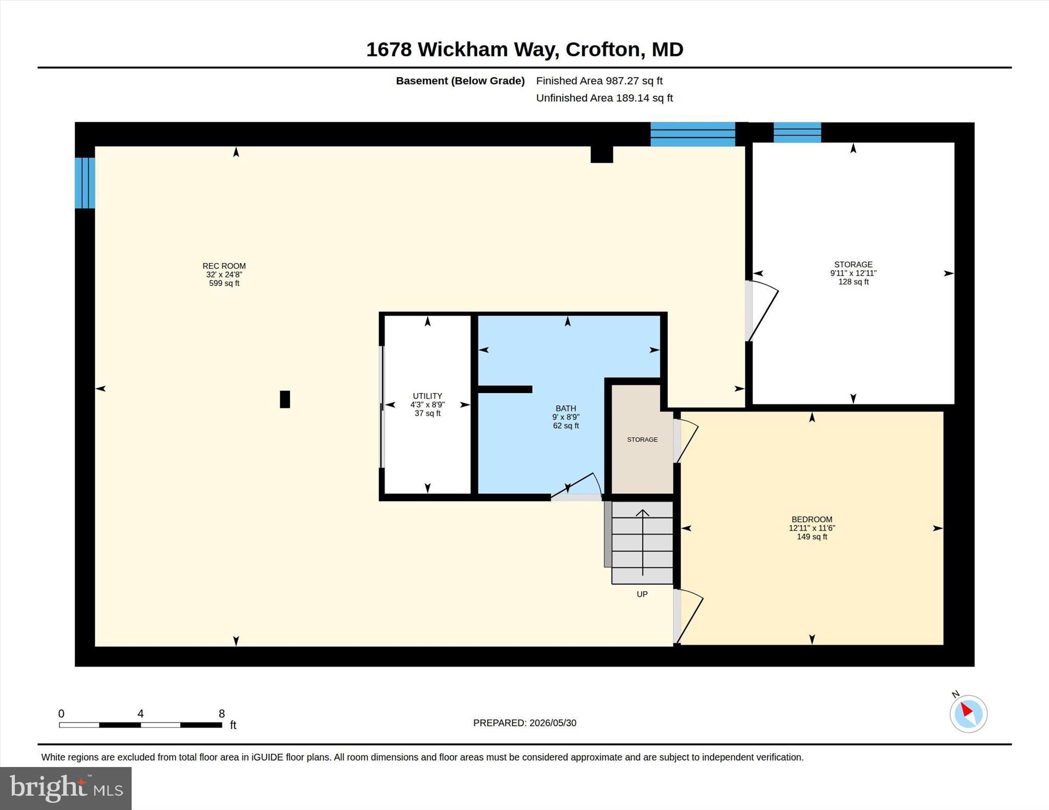 1678 Wickham Way Crofton, MD 21114 - Photo 62 of 62 Basement Floor Plan