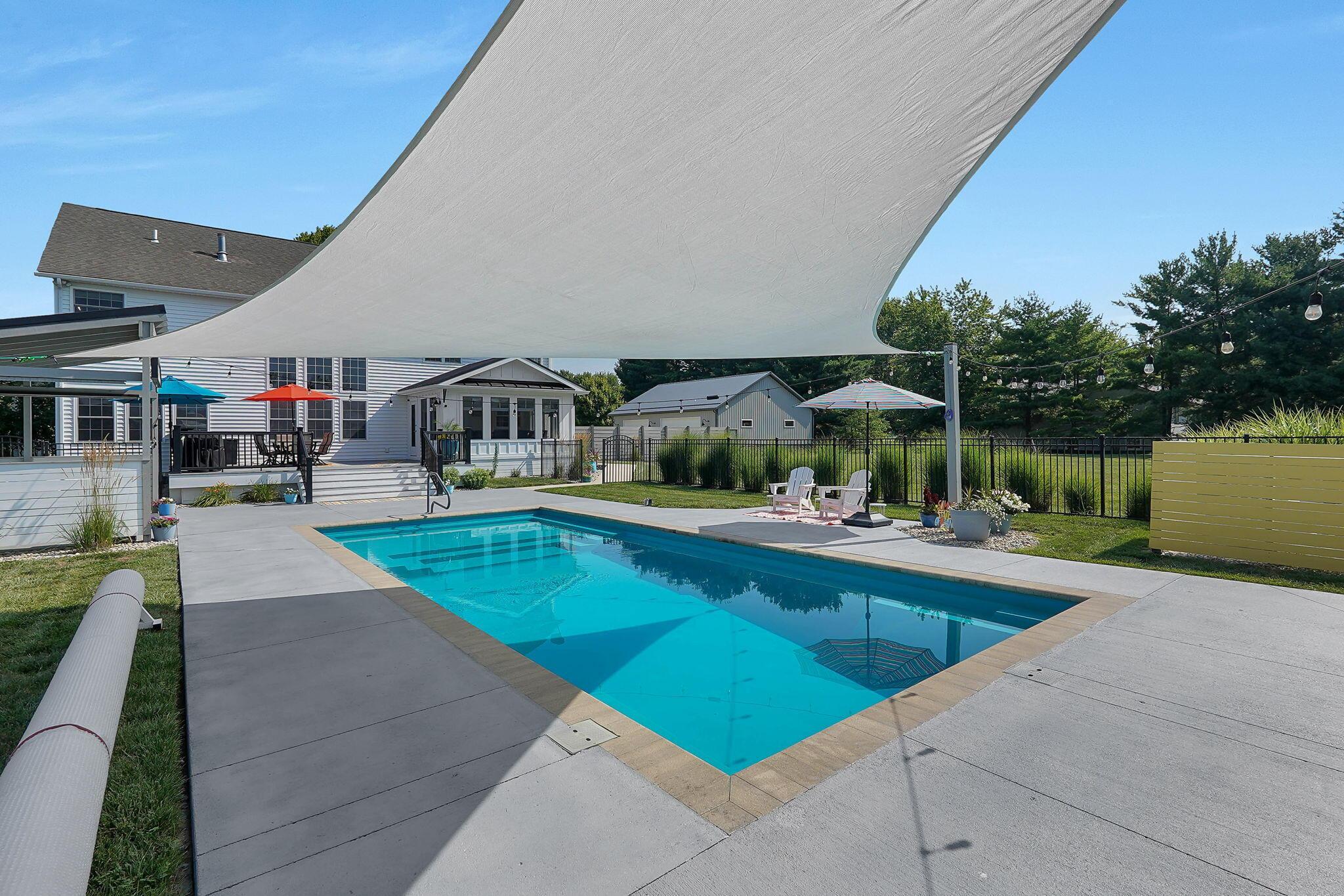 7525 Hayden Run Road Hilliard, OH 43026 - Photo 51 of 73 Pool with Shade Sail