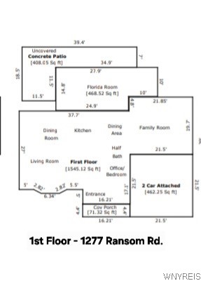 1277 Ransom Road Grand Island, NY 14072 - Photo 49 of 50 1st floor plan