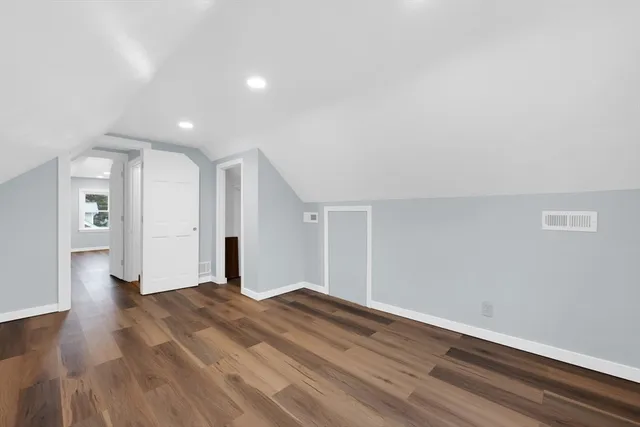 a big room with wooden floor