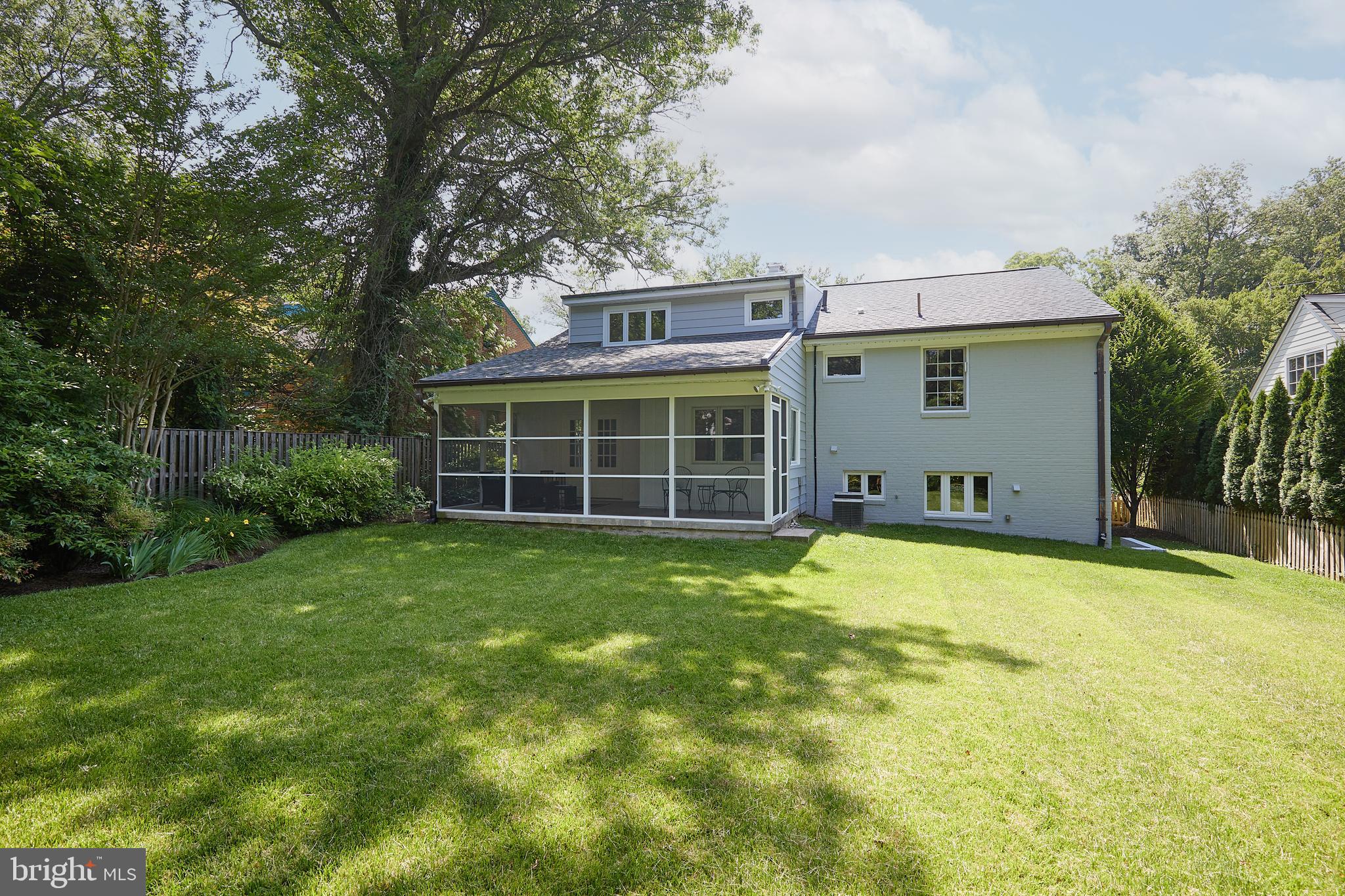 5518 Uppingham Street Chevy Chase, MD 20815 - Photo 41 of 50 Exterior Rear with Mature Landscaping