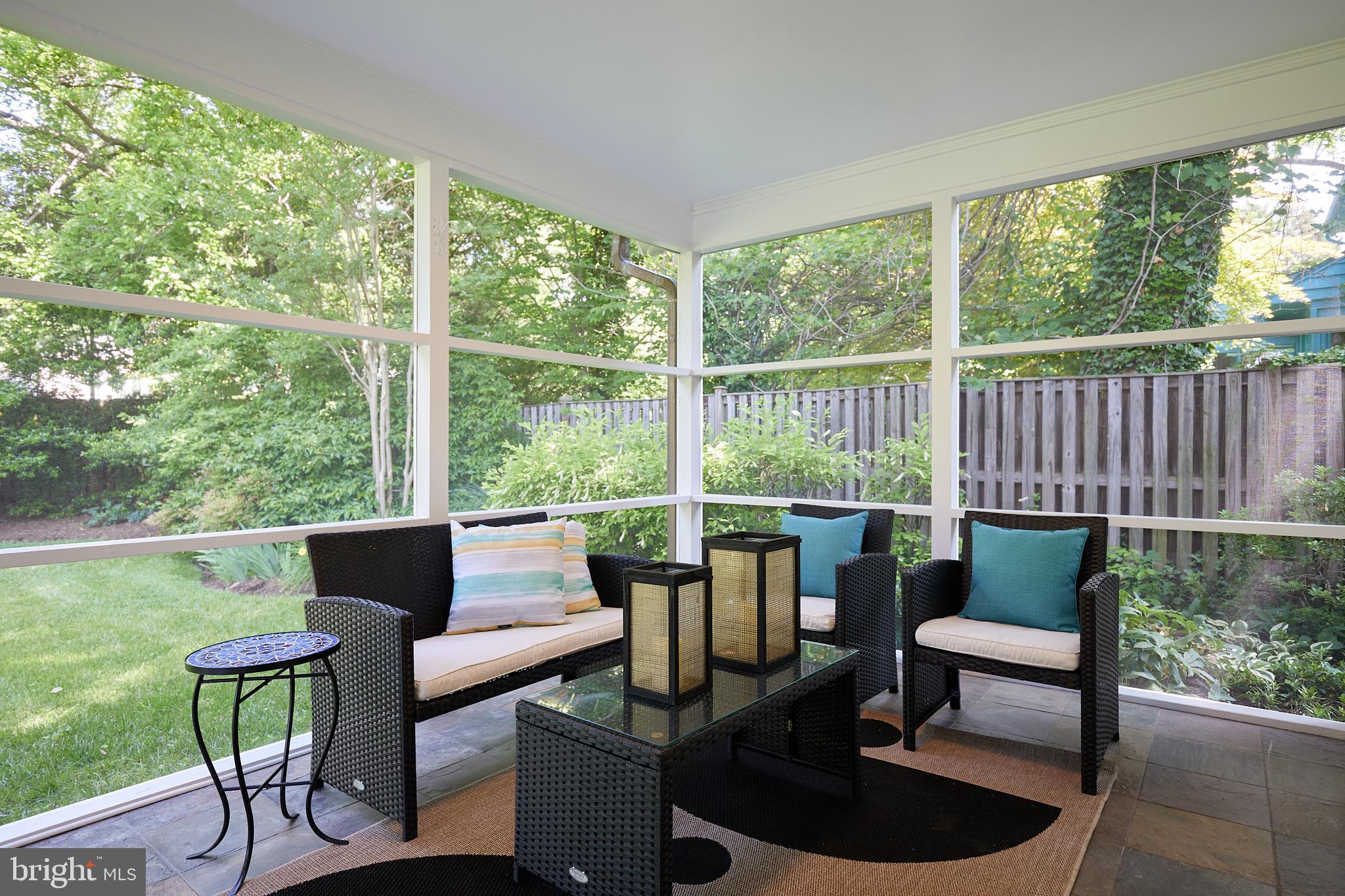 5518 Uppingham Street Chevy Chase, MD 20815 - Photo 8 of 50 Tranquil Screened Porch