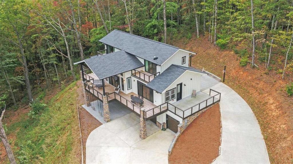 333 Favor Rabun Gap, GA 30568 - Photo 3 of 97 an aerial view of a house with a yard