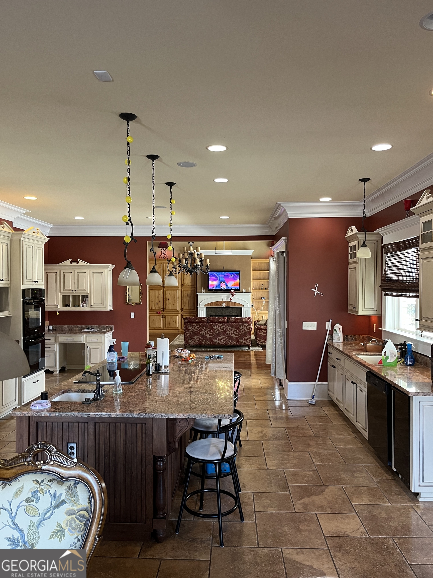 87 Ridgeview Lane Ringgold, GA 30736 - Photo 11 of 32 a living room with stainless steel appliances kitchen island granite countertop furniture and a view of kitchen
