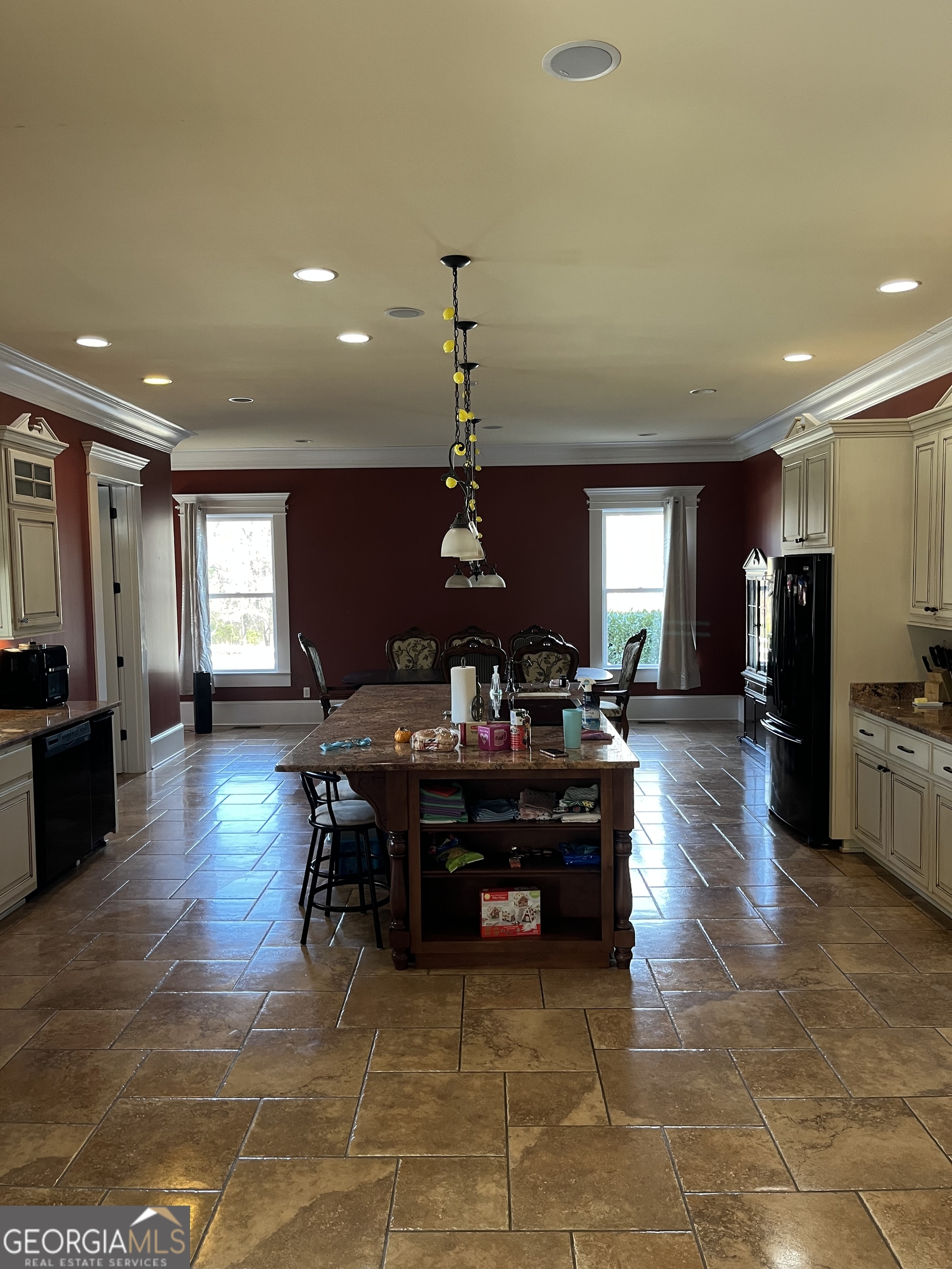 87 Ridgeview Lane Ringgold, GA 30736 - Photo 8 of 32 a living room with furniture a dining table and a flat screen tv