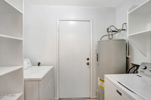 a view of backyard with green space