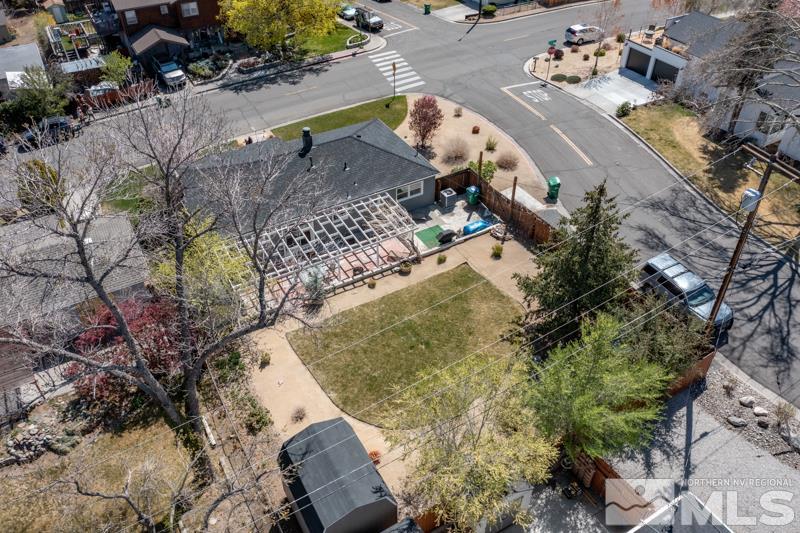 1695 Lander Street Reno, NV 89509 - Photo 34 of 38 an aerial view of a house with a yard