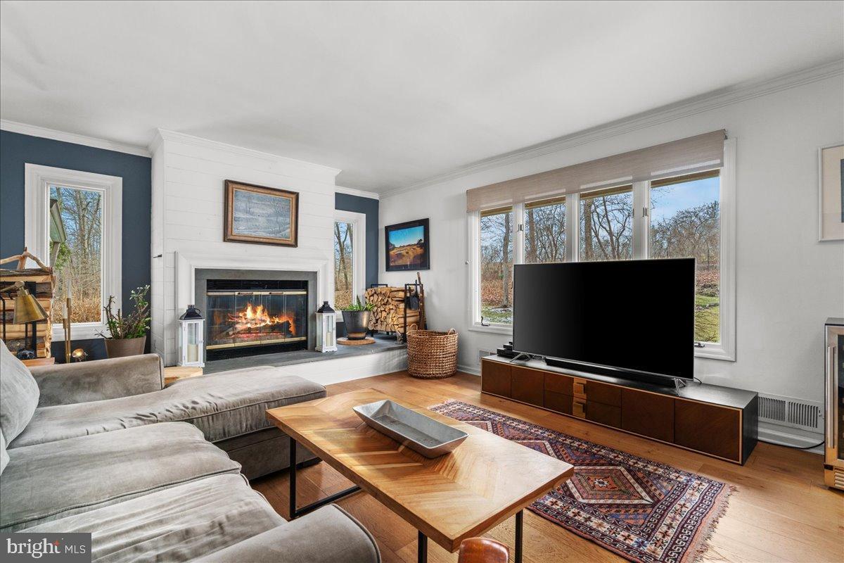 186 Lambert Drive Princeton, NJ 08540 - Photo 19 of 59 Family den with a wood burning fireplace