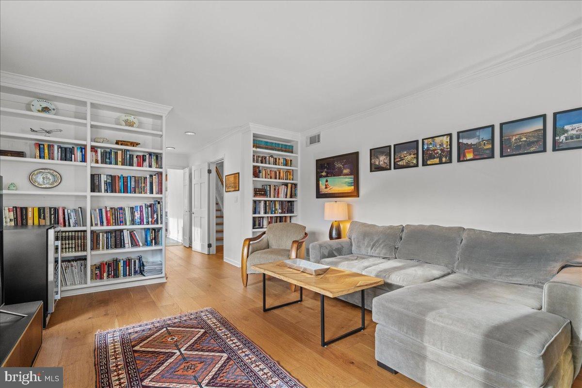 186 Lambert Drive Princeton, NJ 08540 - Photo 21 of 59 Cozy living space with elegant bookshelves.