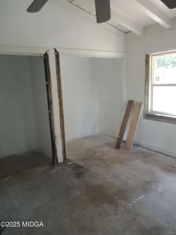 a view of a room with window