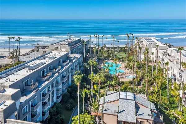 a view of a balcony with an outdoor space