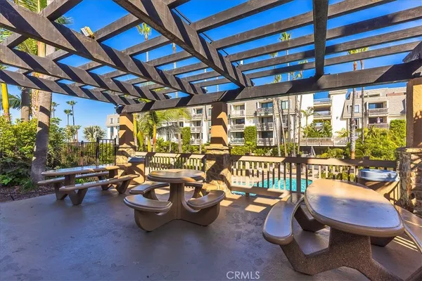 a outdoor space with patio