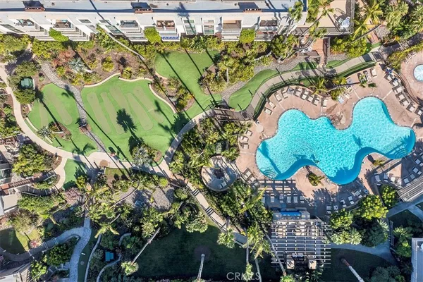 a house view with a swimming pool