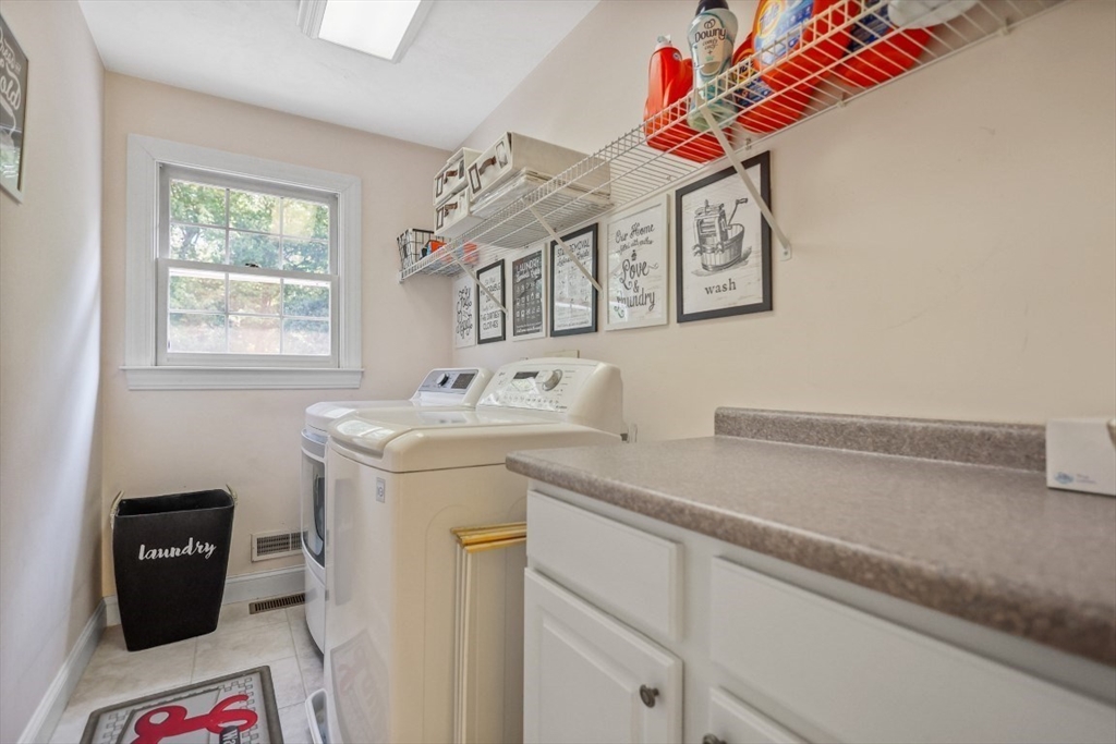 50 Rocky Brook Road North Andover, MA 01845 - Photo 27 of 42 a utility room with a sink a refrigerator and a window