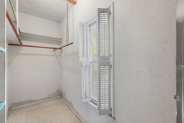 a view of closet area