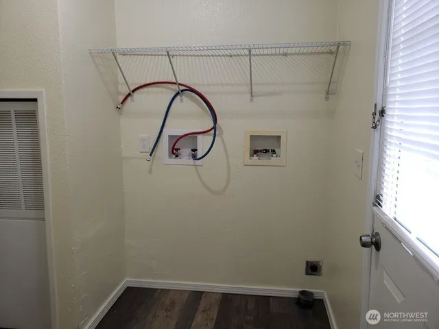 a close view of a shower in a room